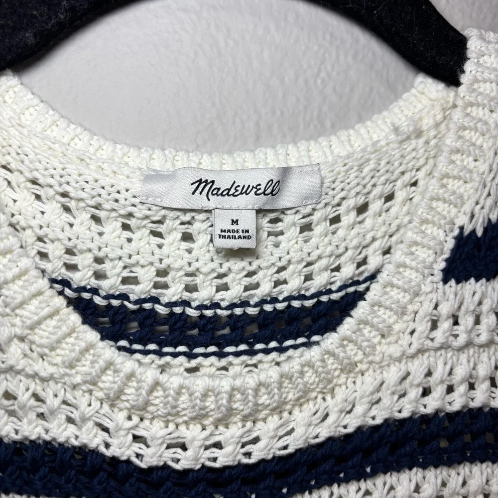 Madewell Crochet-Knit Crewneck Sweater Tank | Size M - Picture 6 of 10